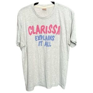 Vintage HOMAGE “Clarissa Explains it All” Retro Gray T-Shirt - M